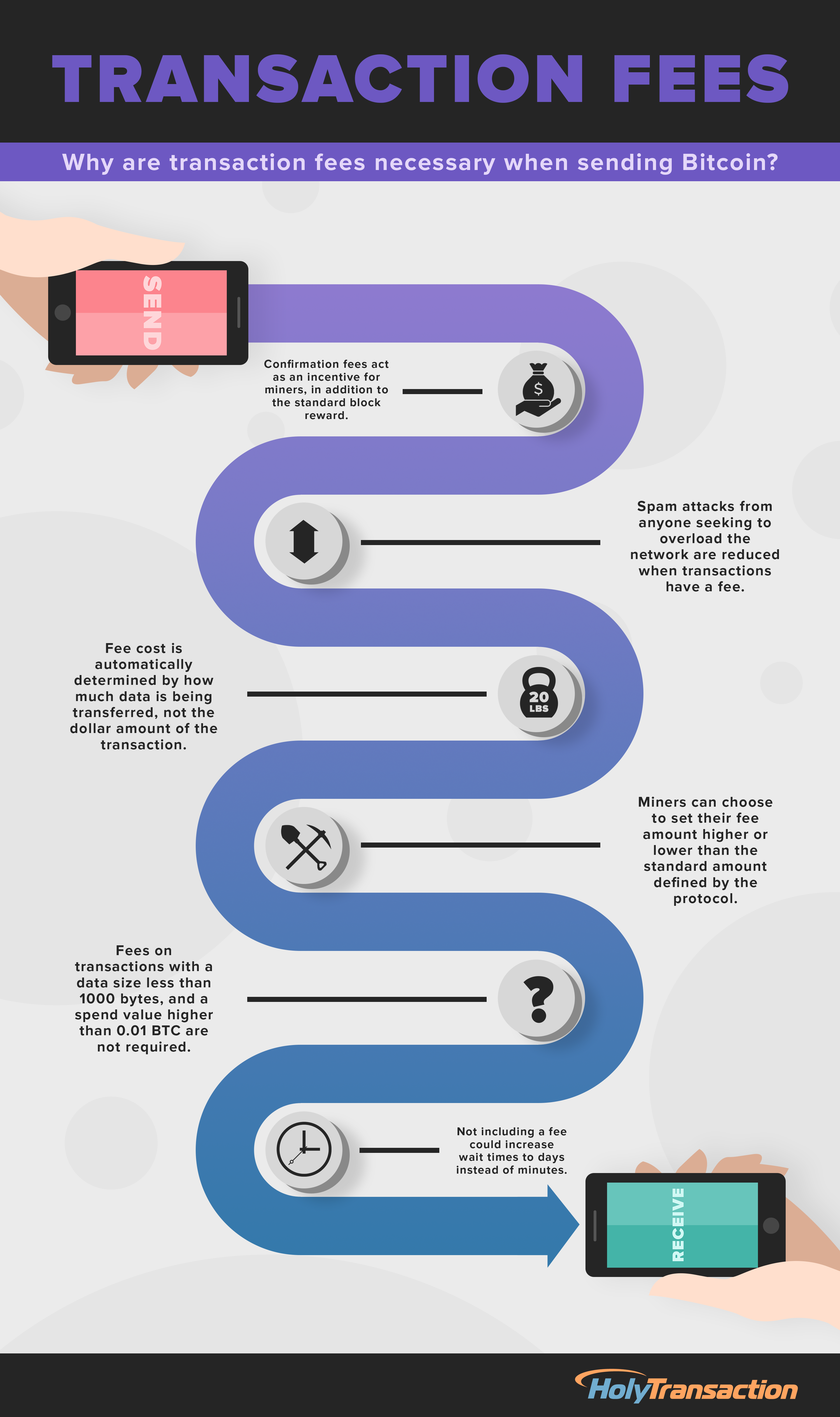 Transaction Fees Infographic HolyTransaction